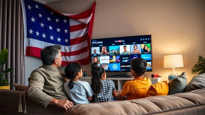IPTV service provider USA — how Internet Protocol Television streaming works over broadband internet delivering 50,000 live channels to Firestick Smart TV and mobile devices