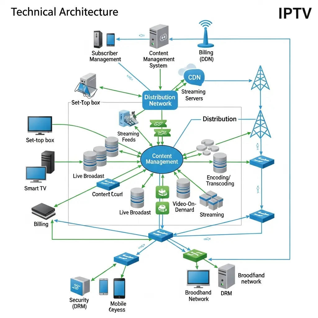 What is IPTV middleware — explained for beginners, how IPTV middleware works between content server and TV screen
